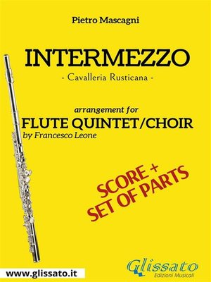 cover image of Intermezzo--Flute quintet/choir score & parts